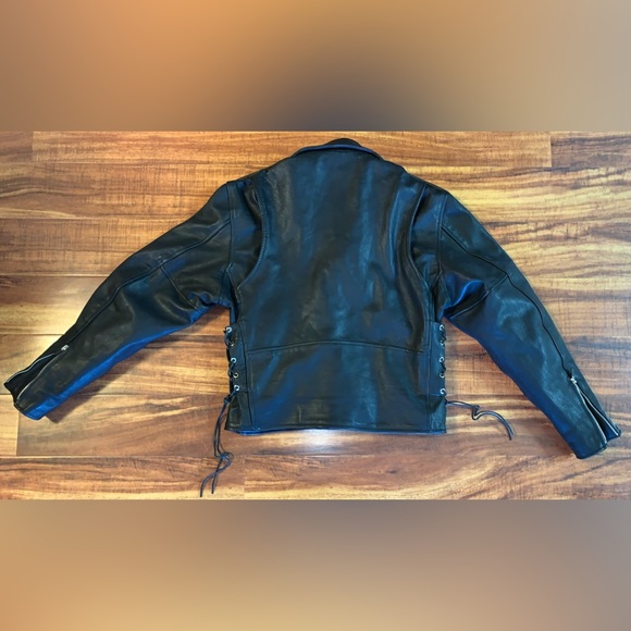 Interstate Leather - Black Retro Jacket - Picture 5 of 16